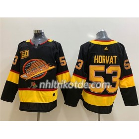 Vancouver Canucks Trikot Bo Horvat 53 Flying Skate 50th Anniversary Adidas 2019-2020 Schwarz Authentic - Herren